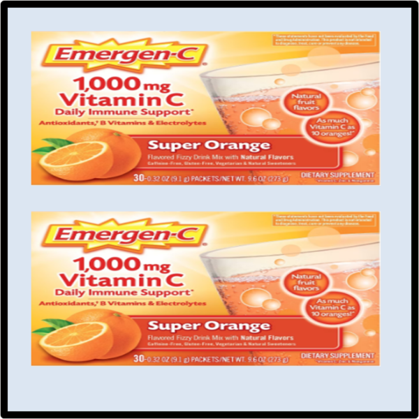 P1-1047 EMERGEN-C 1000MG VITAMIN C SUPER ORANGE SOBRES
