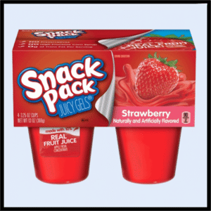 C6-1143 SNACK PACK STRAWBERRY 3.25oz P/12 (1.60$Ea)