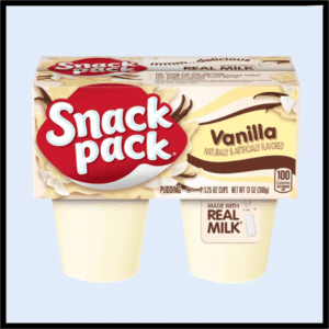 C6-1142  SNACK PACK VAINILLA 3.25oz P/12 (1.60$Ea)