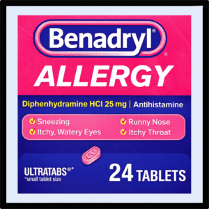 benadryl allergy 24 tab wholesaler