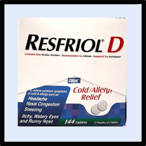 D1-1149 RESFRIOL D DISPLAY 72 set 2 P/72 (0.60¢Ea)