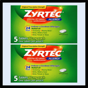 zyrtec 5 caps allergy alergia wholesaler
