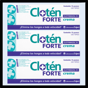 D6-4951 CLOTRIMAZOL CLOTEN FORTE 15gr P/12 (7.80$Ea)
