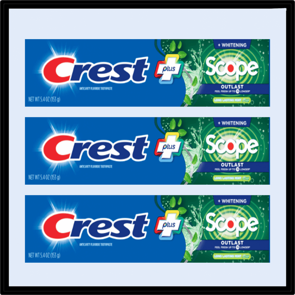 crest plus scope toothpaste crema dental