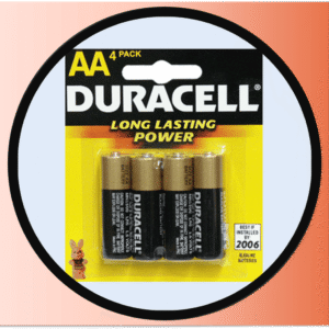 X9-1016 BATTERY DURACELL AA SET 4 P/14 (4.60$Ea)