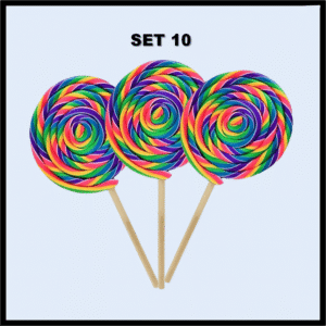 A5-1718 PALETA ESPIRAL SET 10 P/10 (1.45$Ea)