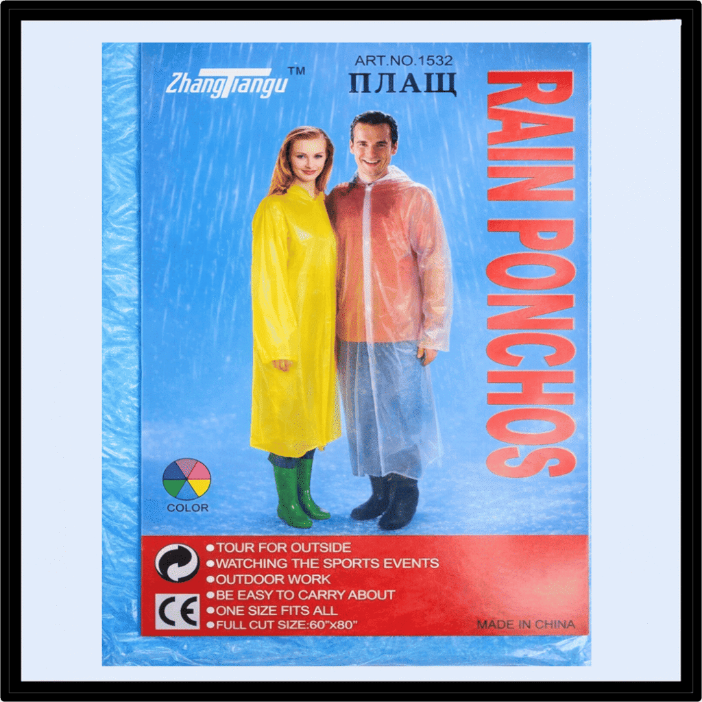PONCHOS RAIN ADULT