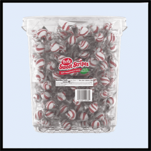 A5-1999 SWEET STRIPES ROUND MINTS 500PC (0.06¢Ea)