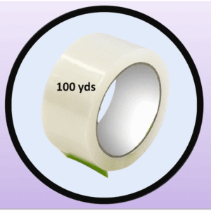 X2-6220 100 UPC CLEAR TAPE P/12 (1.45$Ea)