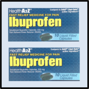 F2-4354 Healtha Ibuprofen, Liquid Filled Capsules P/6 (1.45=ea )
