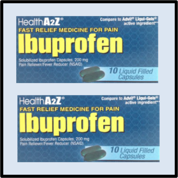 F2-4354 Healtha Ibuprofen, Liquid Filled Capsules P/6 (1.45=ea )