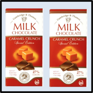 A4-2201 Cambridge  Thames Milk Chocolate Caramel  P/20 ($1.75= ea )