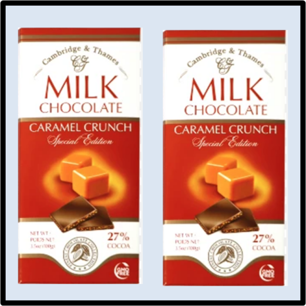 A4-2201 Cambridge  Thames Milk Chocolate Caramel  P/20 ($1.75= ea )
