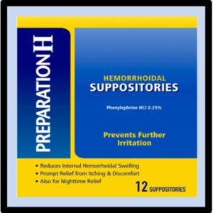 F4-4939 PREPARATION H SUPPOSITORIES P/6 ($11.05=ea)