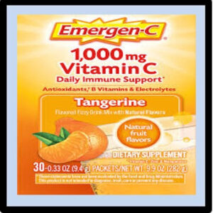 F4-1046 EMERGEN-C VITAMIN C TANGERINE P/30 (¢0.50=ea)