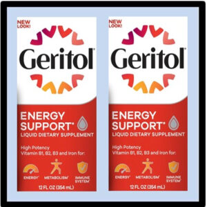 L3-2018 GERITOL ENERGY SUPPORT 12oz P/12 ($10.25=ea)