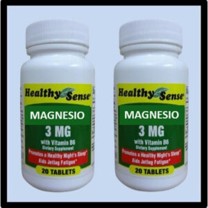 P1-2072 HEALTHY SENSE MAGNESIO 3MG P/12 ($1.25=ea)