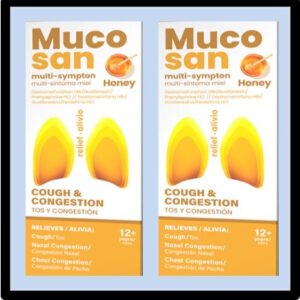 L1-3001 MUCOSAN COUGH & CONGESTION HONEY 4oz P/12 ($6.65=ea)