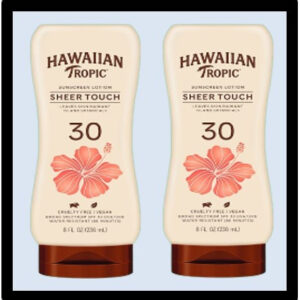 I3-1309 HAWAIIAN TROPIC SHEER TOUCH 30 8oz P/12 ($11.70=ea)
