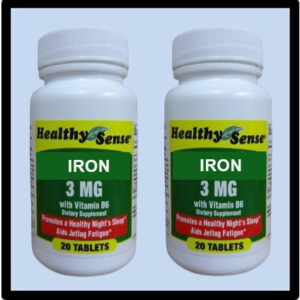 P1-2071 HEALTHY SENSE IRON 3MG P/12 ($1.25=ea)