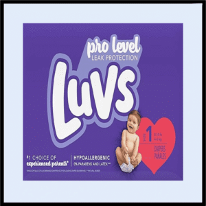 H5-1260 LUVS DIAPERS SIZE #1 P/4 (11.75$Ea)
