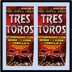 L4-5001 TRES TOROS 240ml P/6 ($15.70=ea)