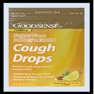 A1-7125 COUGH DROPS HONEY/LEMON GOODSENSE CANDY P/12 ($2.65=ea)