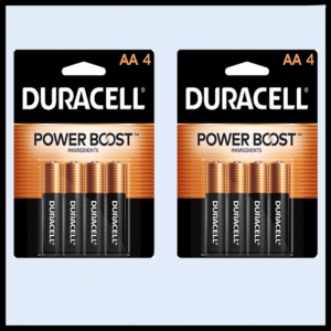 X9-1016 BATTERY DURACELL AA SET 4 P/12 ($3.60=ea)