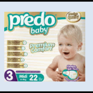 G3-4927 PREDO BABY DIAPER SIZE #3 P/4 (7.95$Ea)