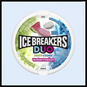 A7-3619 ICE BREAKERS DUO FRUIT + COOL - WATERMELON P/8 (2.70$Ea)