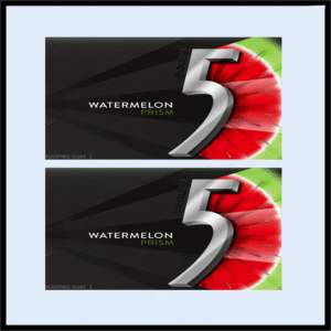 B7-1133 WATERMELON PRISM 5 GUM P/10 (2.30$Ea)