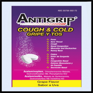 G1-4080 ANTIGRIP COUGH & COLD P/36 (0.34¢Ea)
