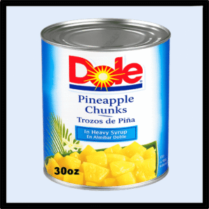 K1-1023 DOLE PINEAPPLE CHUNKS 30oz P/12 (2.95$Ea)