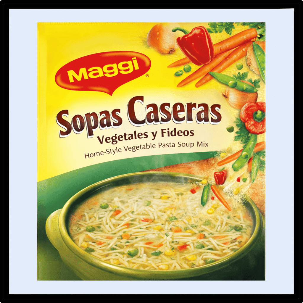 sopa maggi casera vegetales