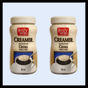 creamer crema para cafe red & white WHOLESALER 6 OZ