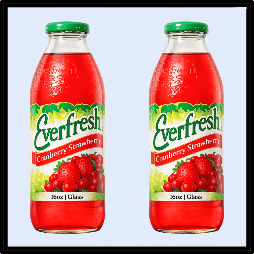 EVERFRESH CRANBERRY STRAWBERRY JUICE JUGO 16 OZ WHOLESALER