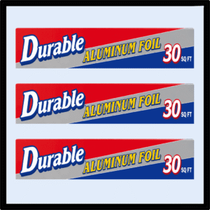 DURABLE ALUMINIUM FOILS 30 SQ FT WHOLESALER