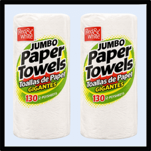 red & white paper towels toallin toalla papel absorbente wholesaler