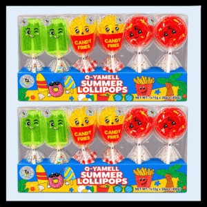 SUMMER LOLLIPOPS Q-YAMELL CHUPETAS PALETAS FORMAS WHOLESALER